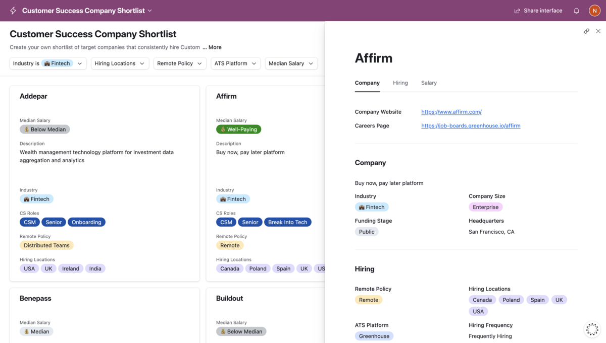 The Customer Success Company Shortlist