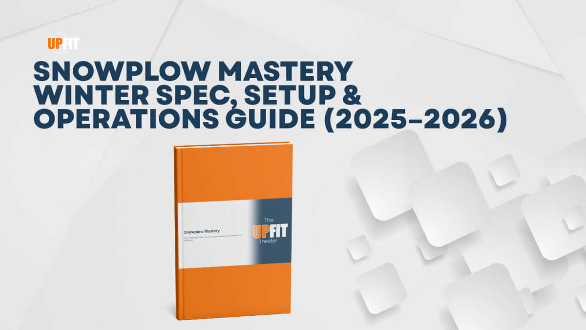 Snowplow Mastery Winter Spec, Setup & Operations Guide (2025–2026)