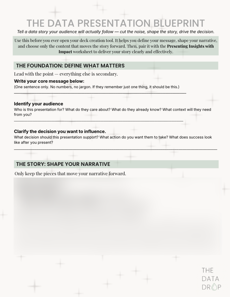 The Data Presentation Blueprint