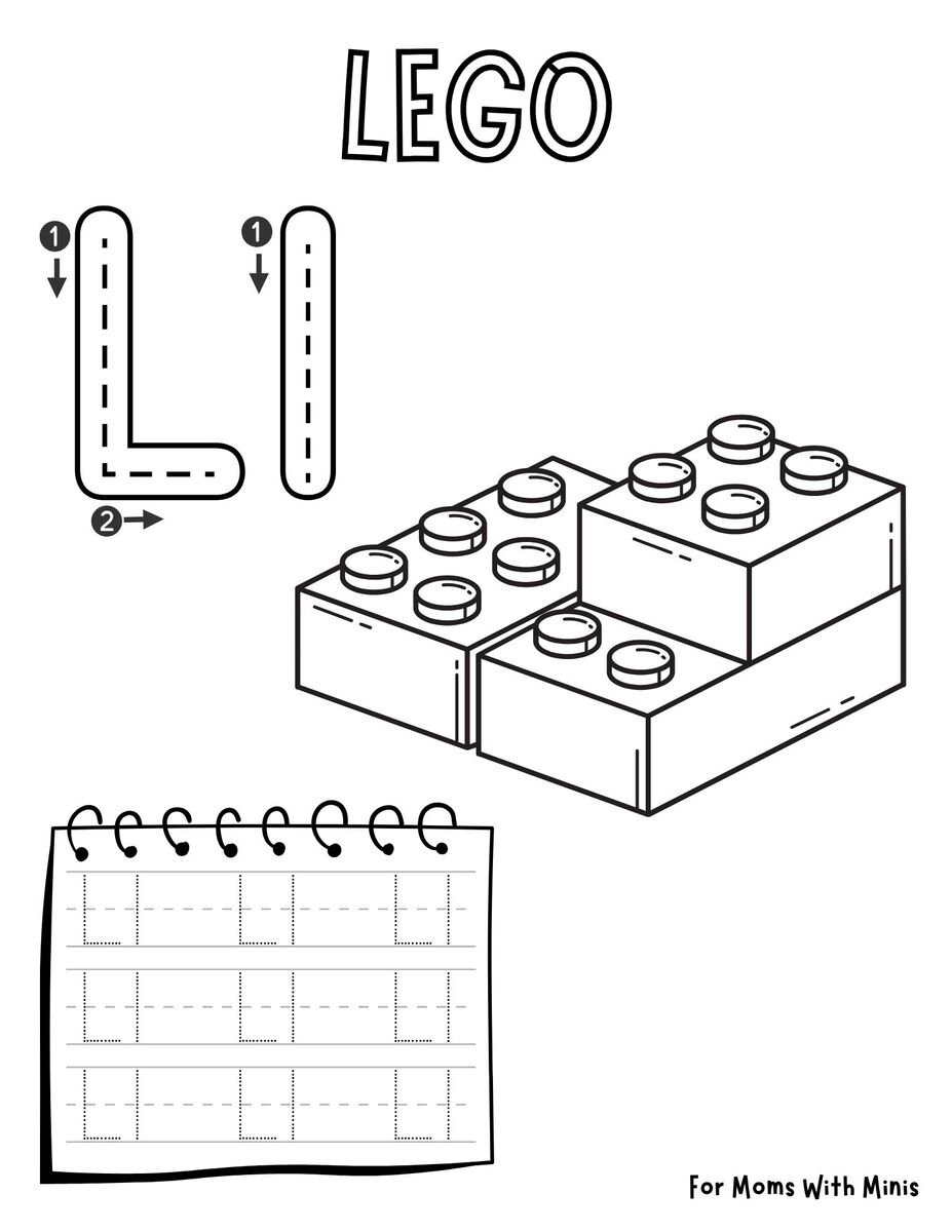 The Letter L is for Lego Worksheet