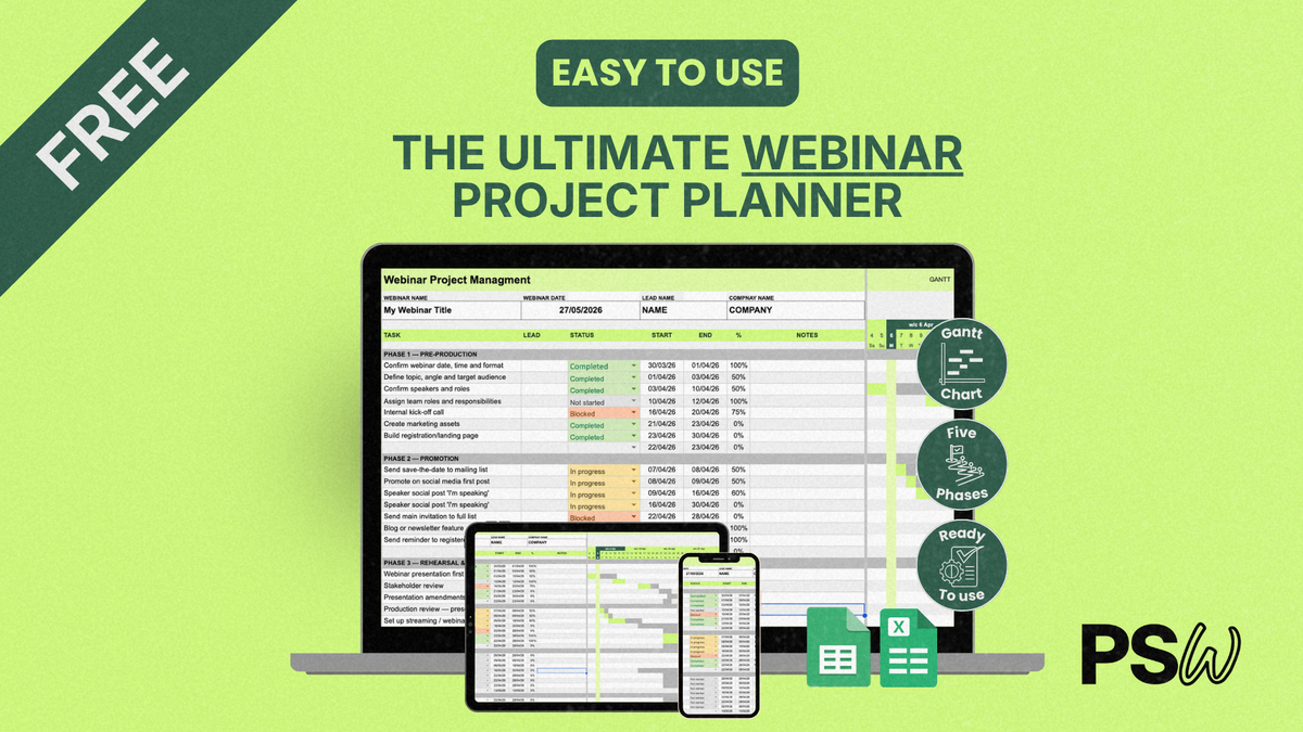 The Ultimate Webinar Project Planner 