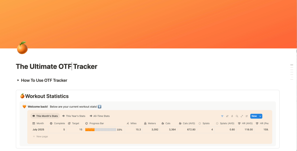 The Ultimate OTF Tracker
