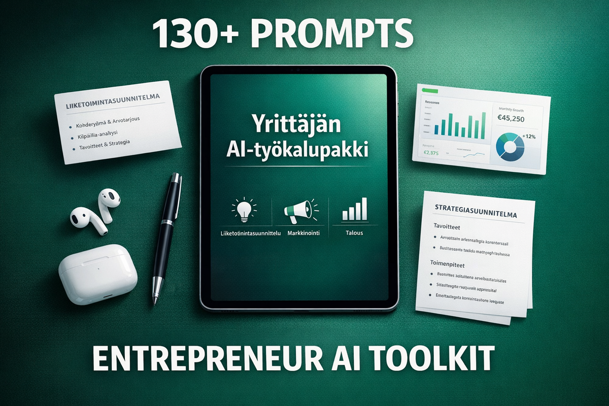 Yrittäjän AI-kehotepankki: +130 kehotetta