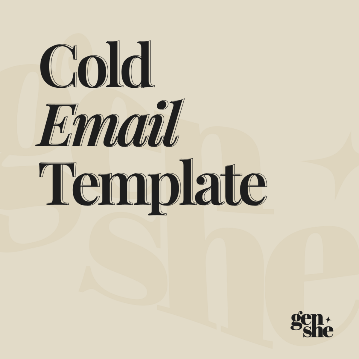 Proven Cold Email Template