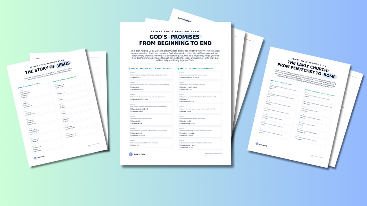 105-Day Bible Reading Plan Bundle: God's Promises, The Story of Jesus and The Early Church