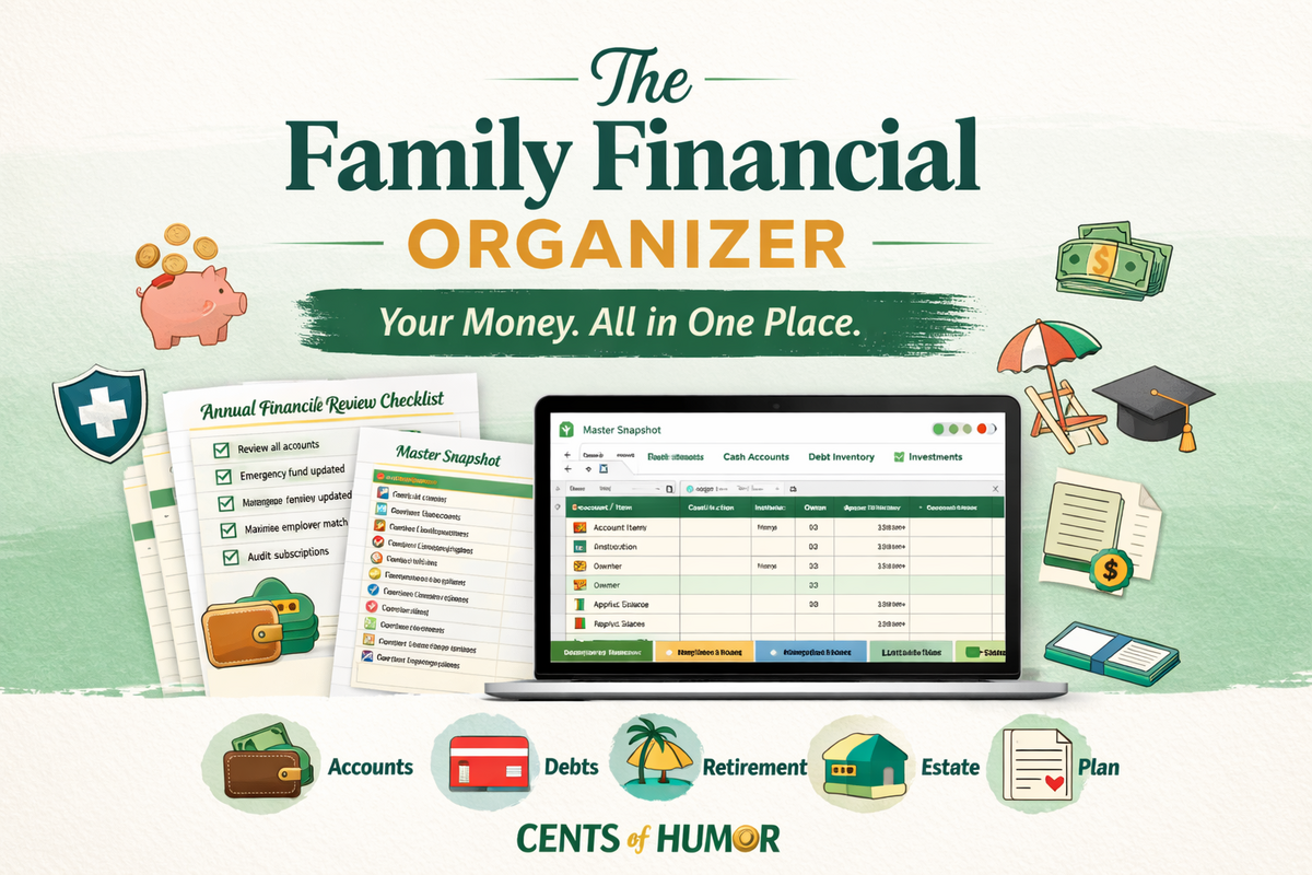 The Family Financial Organizer (Google Sheet + Annual Review Checklist)