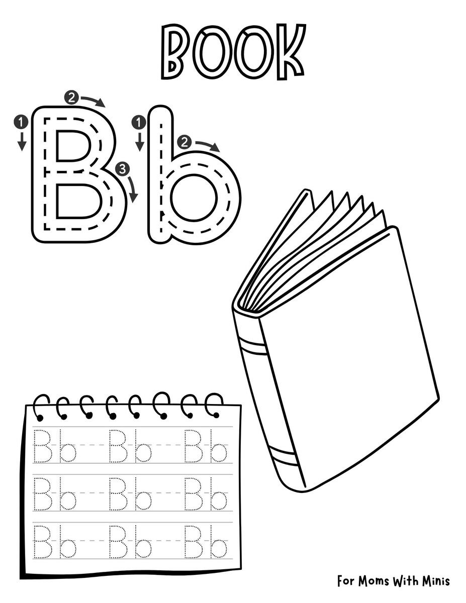 The Letter B is for Book Worksheet