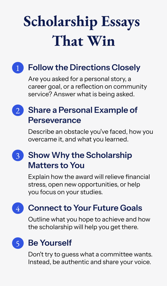 Tips: Scholarship Essays That Win
