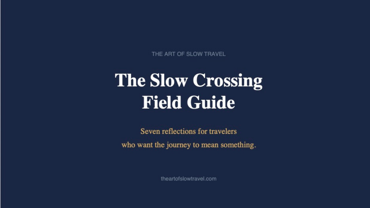 The Slow Crossing Field Guide