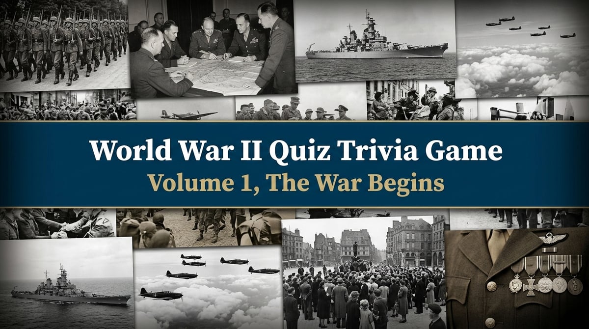 World War II Quiz Collection, Volume 1: The War Begins
