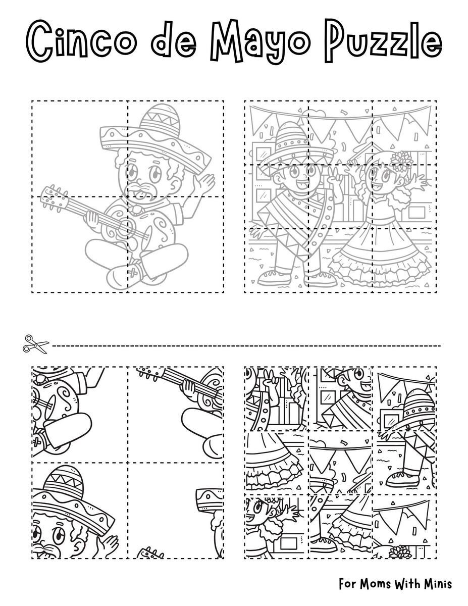 Cinco De Mayo Puzzle Worksheet