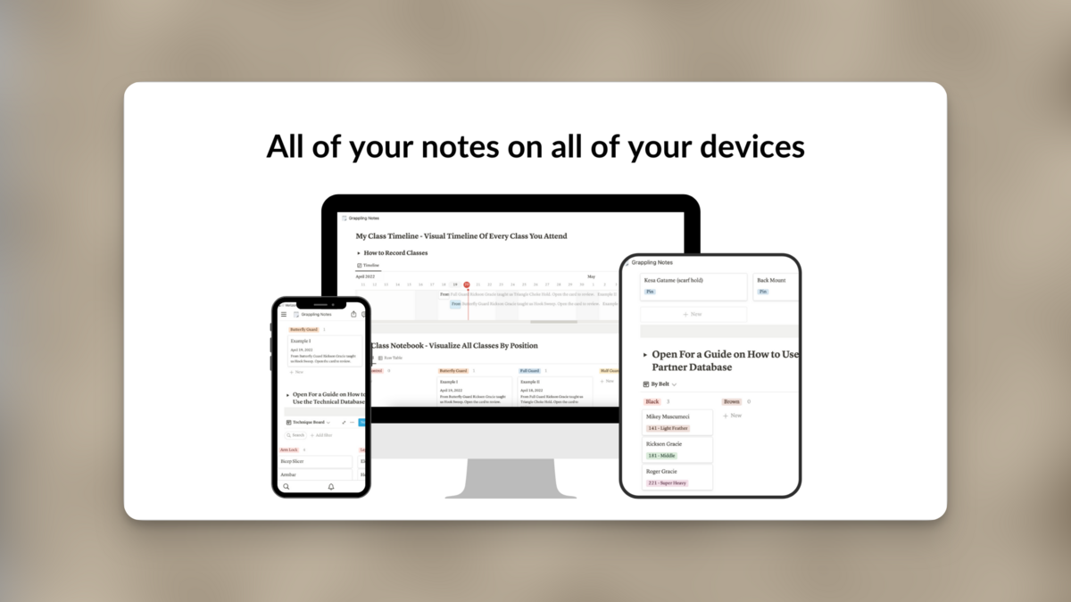 Brazilian Jiu-jitsu Notebook