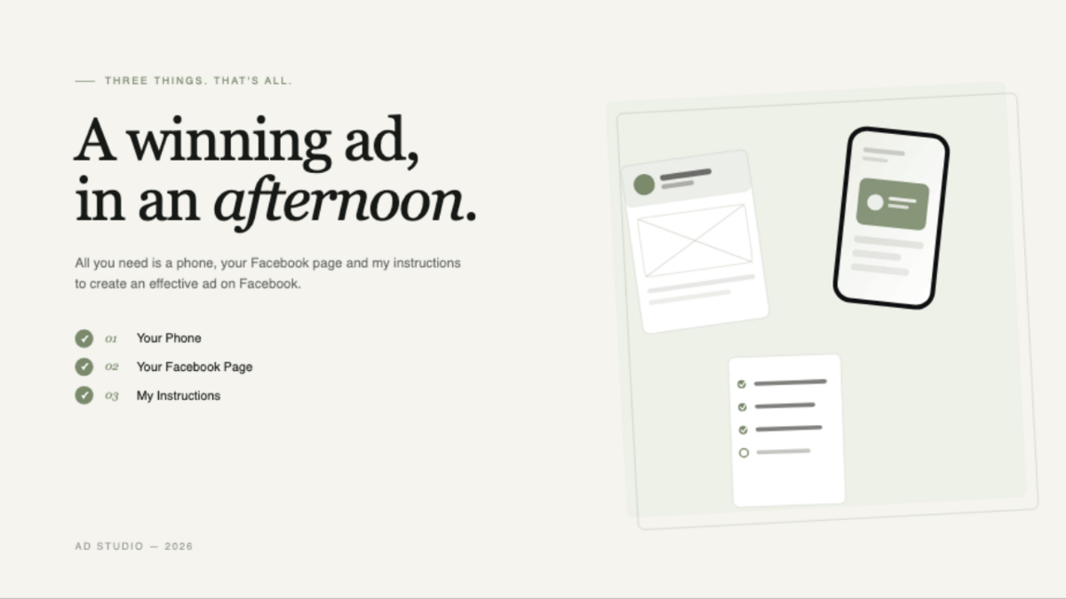 The Simplest, Most Effective Facebook Ad