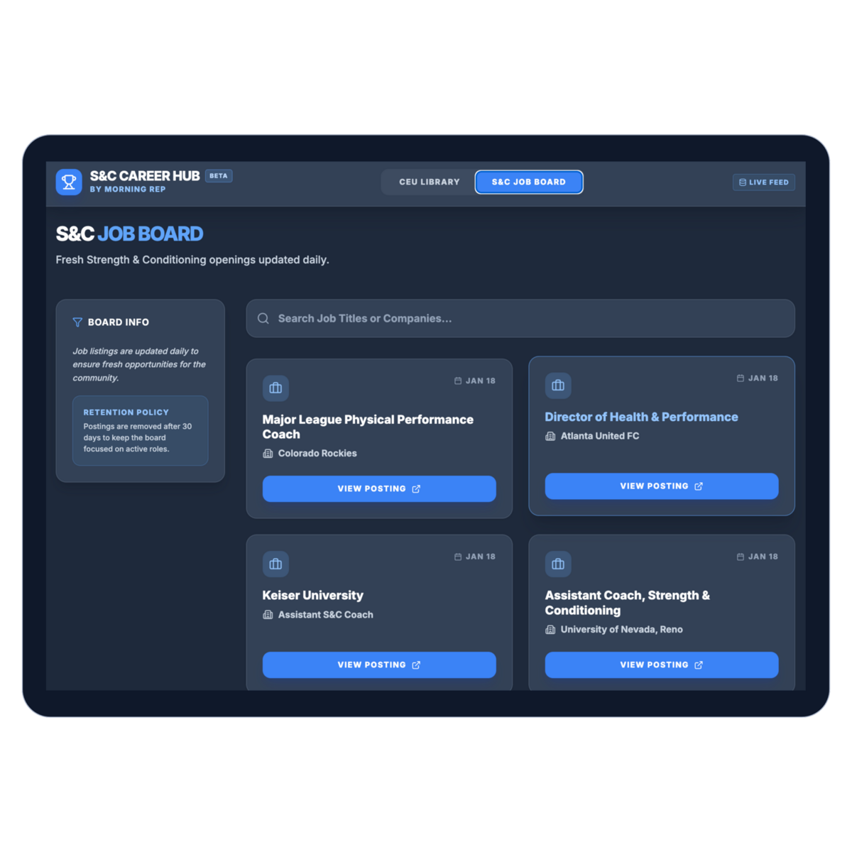 Morning Rep Pro Career Hub