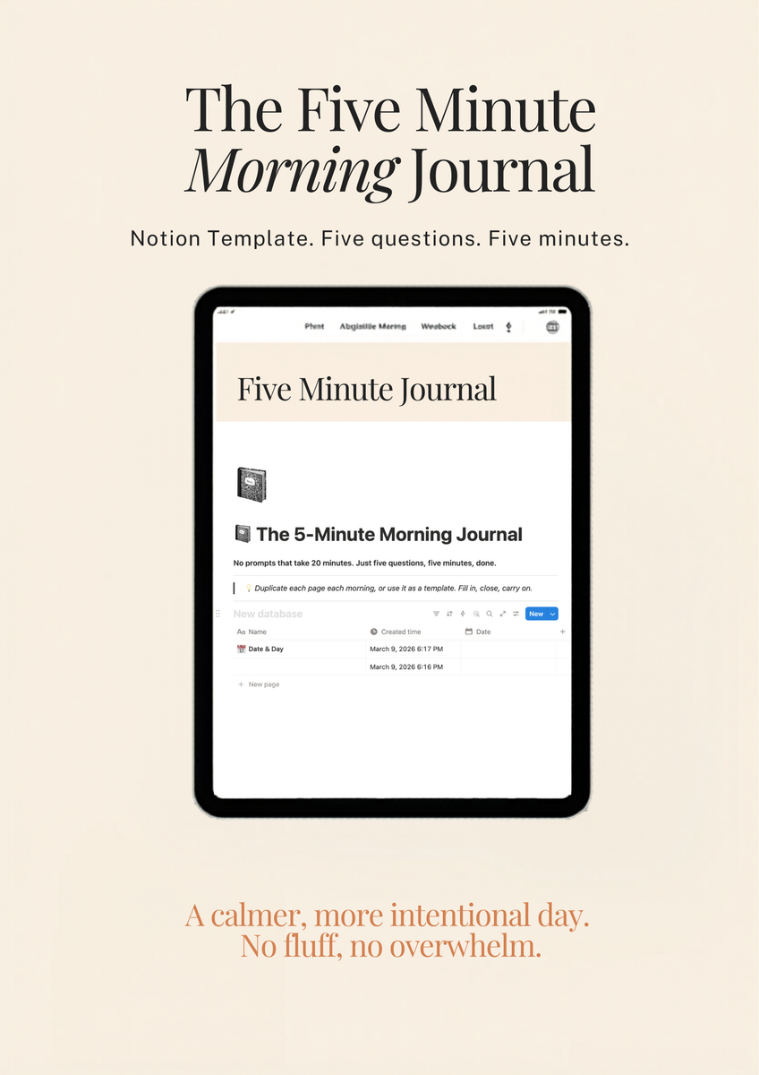 The 5-Minute Morning Journal