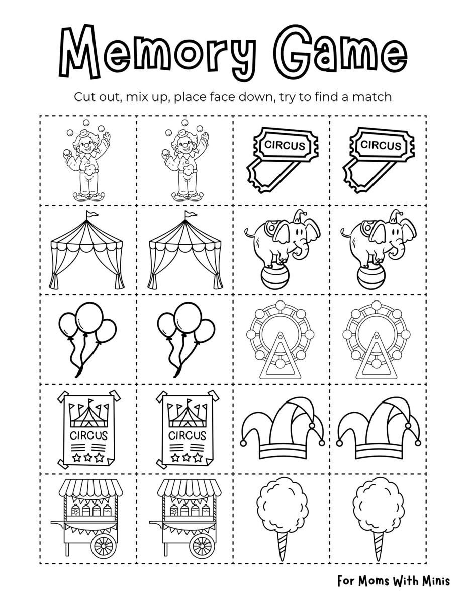 Circus Memory Game