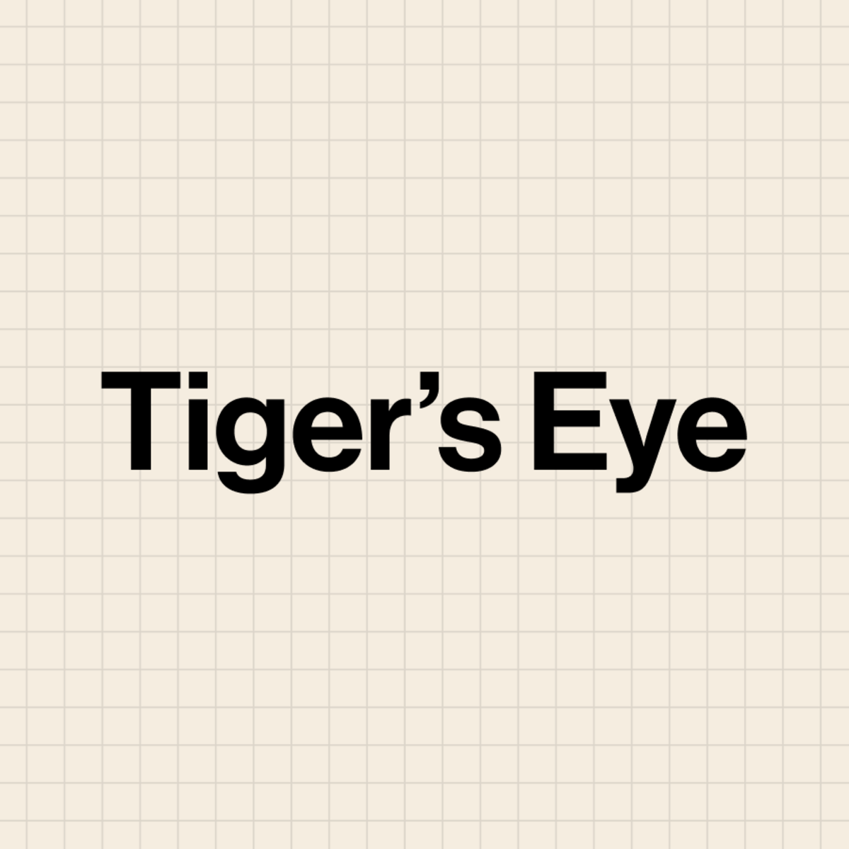 Field Notes by Tiger's Eye