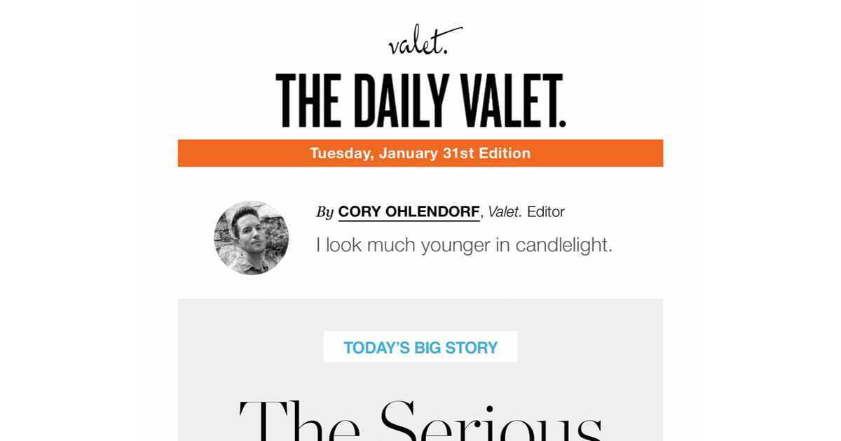 The Daily Valet. - 1/27/26, Tuesday