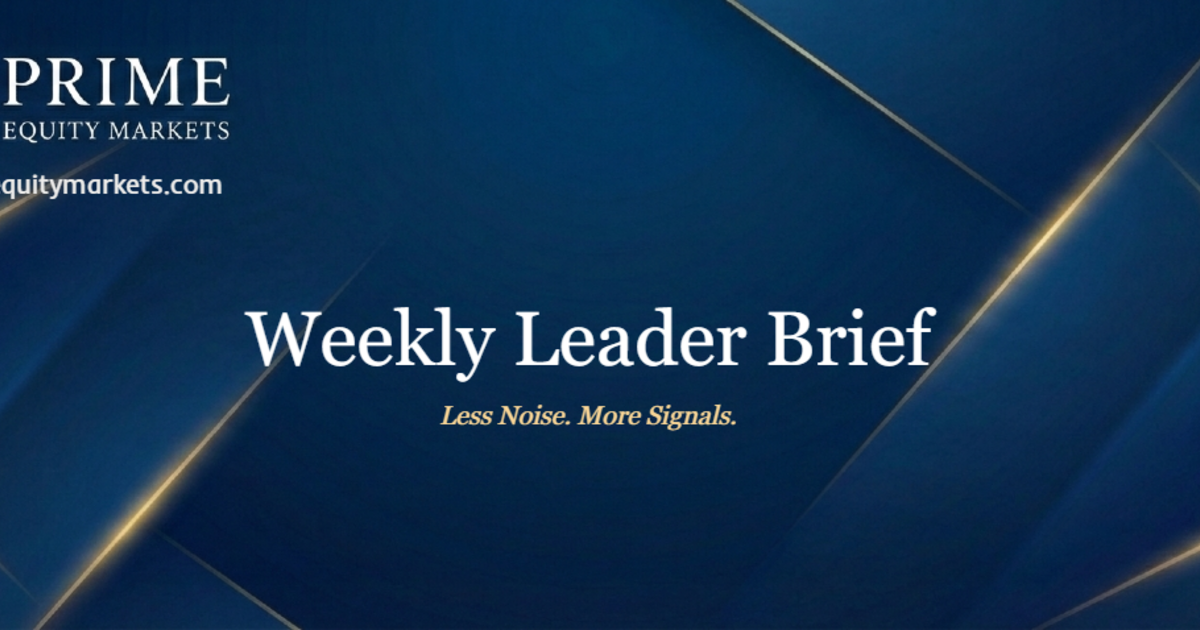 Weekly Leader Brief - Founders
