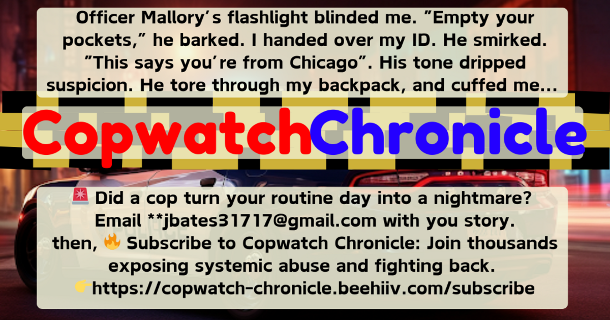 BREAKING: "Cops Broke My Finger and Buried the Evidence" — How a 27-Year Police Brutality Saga Exposed Systemic Corruption in Killeen *(Copwatch Chronicle Exclusive)* 