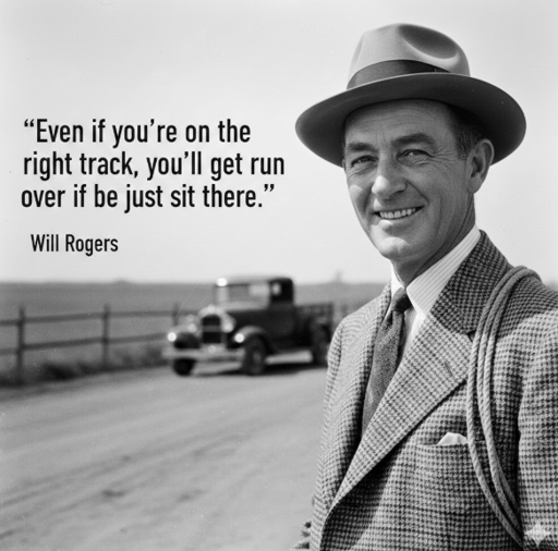 Will Rogers on Staying on Your Feet