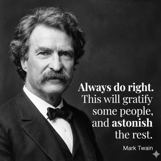 Mark Twain on Doing Right