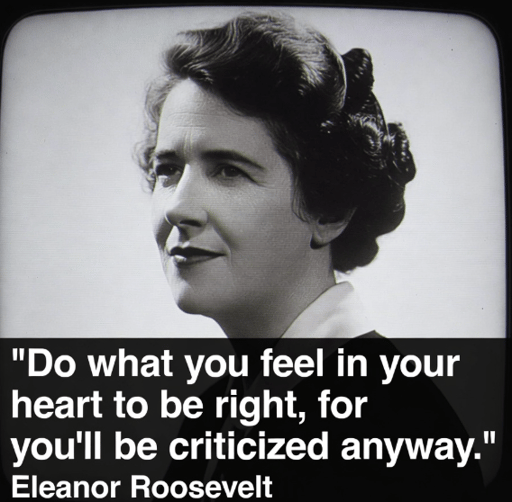 Eleanor Roosevelt on Doing Right