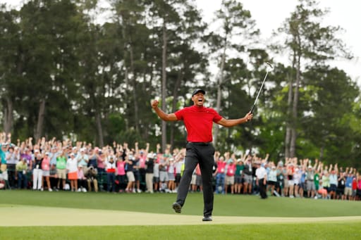 Tiger Woods at Augusta National