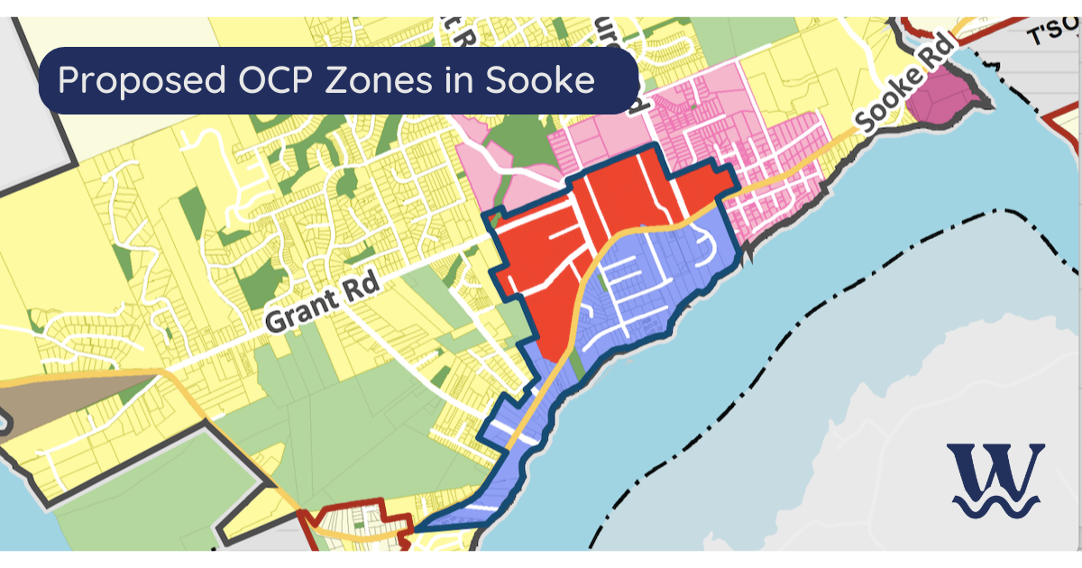 Proposed zoning map for Sooke.