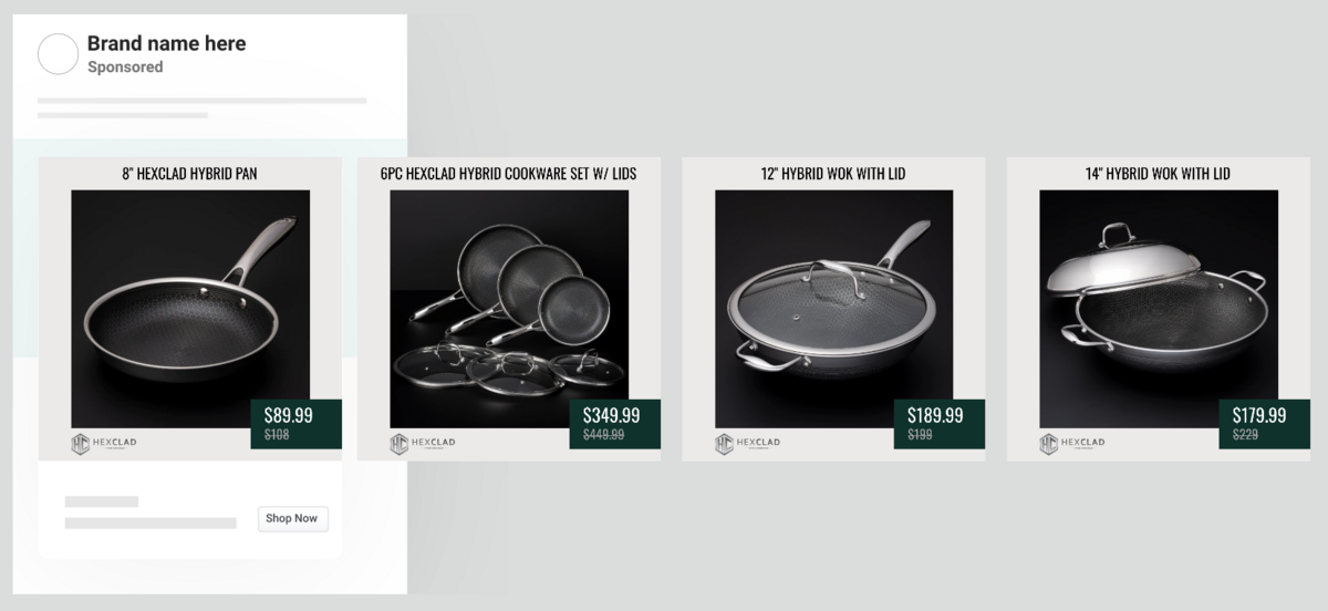 Socioh's branded catalog example - hexclad store