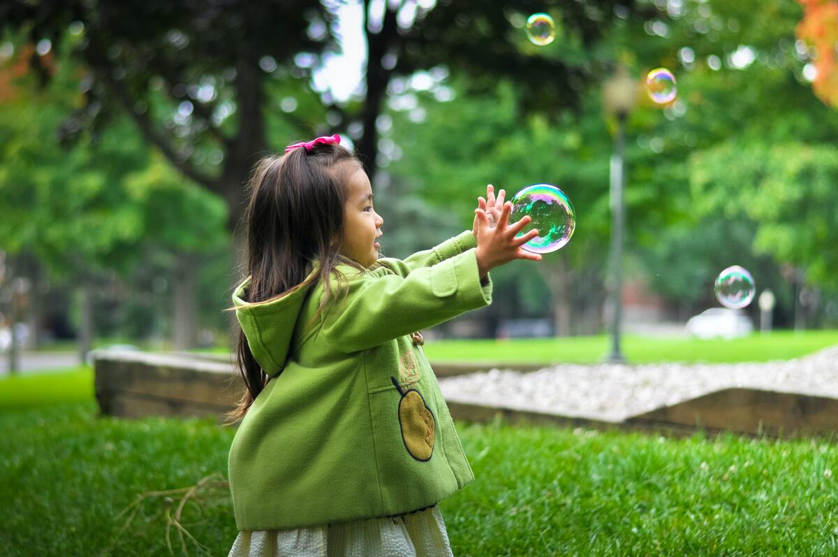 Toddler playing