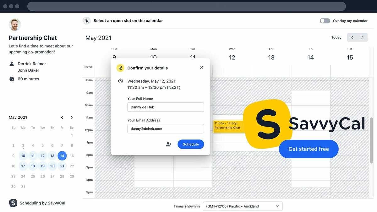 Online Appointment Scheduling Booking Software â SavvyCal âș DANNY : DE HEK