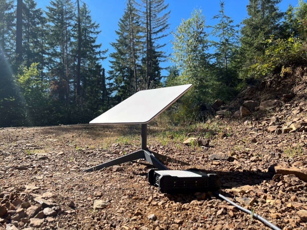 Starlink terminal and Azure edge device