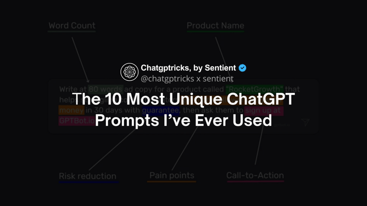 The 10 Most Unique ChatGPT Prompts I’ve Ever Used