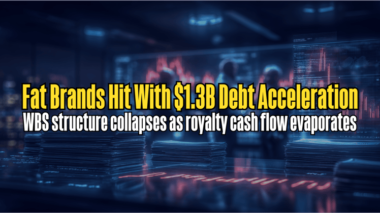 Fat Brands Hit With $1.3B Debt Acceleration
