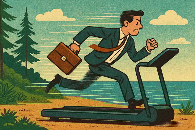 Work Ethic? Or Well-Packaged Panic?