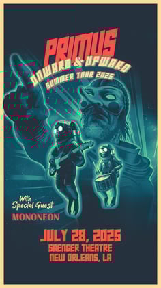 PRIMUS Bringing Summer Tour to Saenger Theatre in New Orleans July 28th.