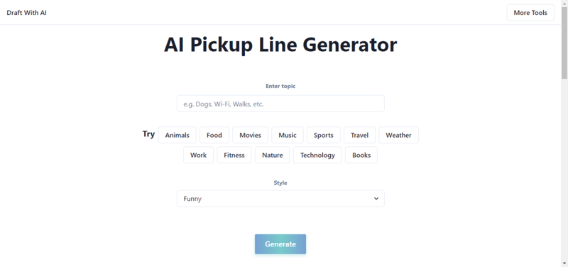 Ai Pickup Lines Generator