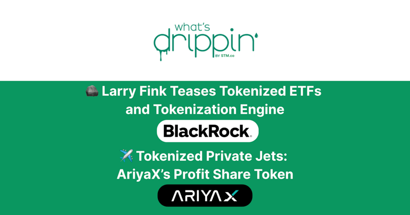 🪨 BlackRock's Tokenization Engine, ETFs, and AriyaX's PJs