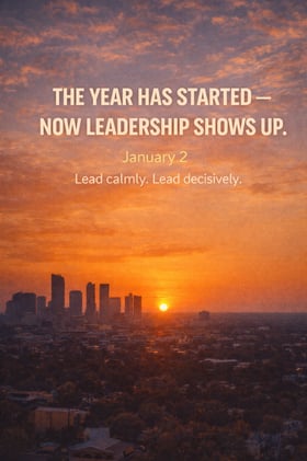 The Year Has Started — Now Leadership Shows Up