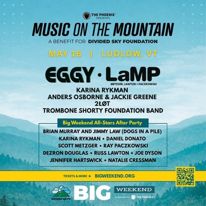 $35 tix to Eggy, LaMP, Rykman, Donato + More – May 16 in Ludlow, VT