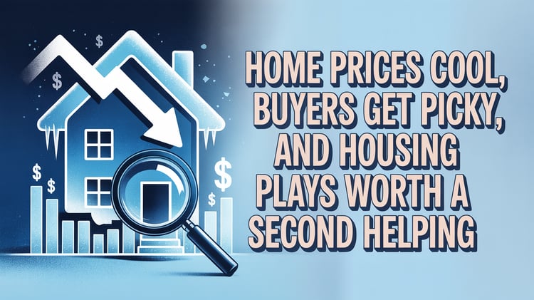 Home Prices Cool, Buyers Get Picky, and Housing Plays Worth a Second Helping