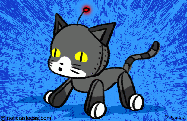 Crean una macota robot que maúlla y se acurruca como un gato de verdad