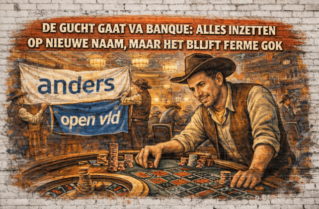 De Gucht gokt wild met ultieme kans voor liberalen: Open Vld wordt Anders, operatie verloopt rommelig, in kleine kring beslist, zonder strategisch bureau