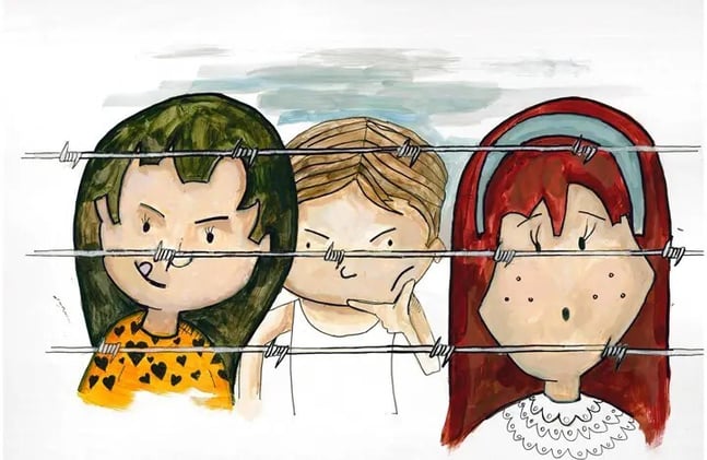 Presos ilustran libro de cuentos con la técnica japonesa del kamishibai