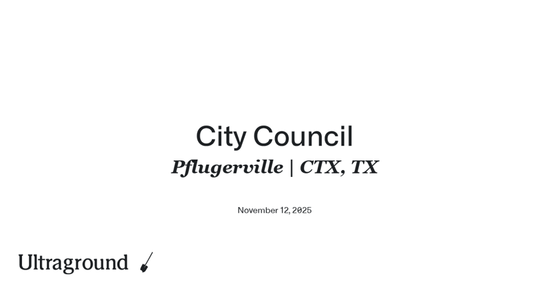 Pflugerville City Council