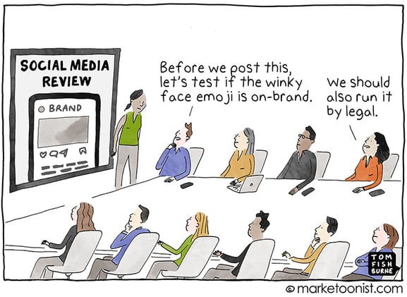 Marketoonist: "Social-First Marketing" cartoon
