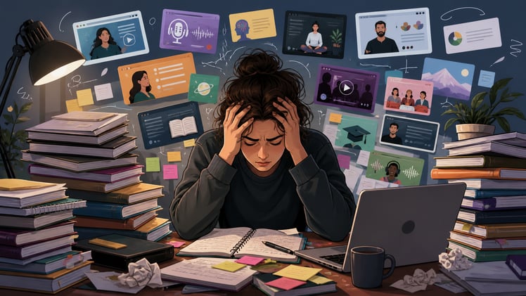 La trampa de comprar cursos y libros