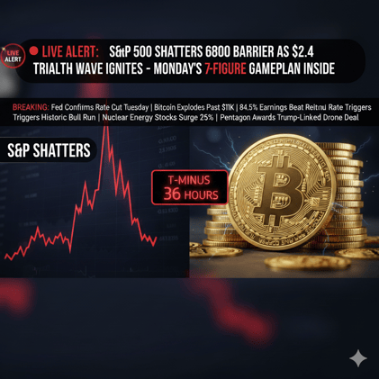 π΄ LIVE ALERT: S&P 500 SHATTERS 6800 BARRIER AS $2.4 TRILLION WEALTH WAVE IGNITES - MONDAY'S 7-FIGURE GAMEPLAN INSIDE