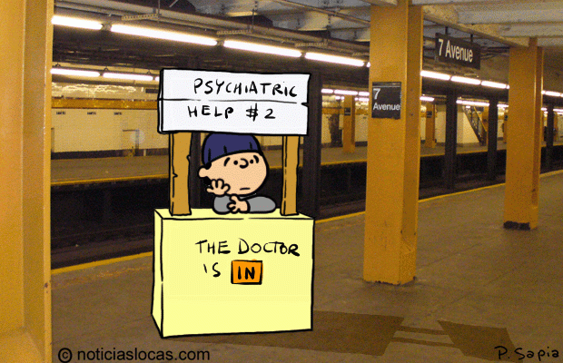 Terapeuta de 11 años atiende en el subte de Nueva York